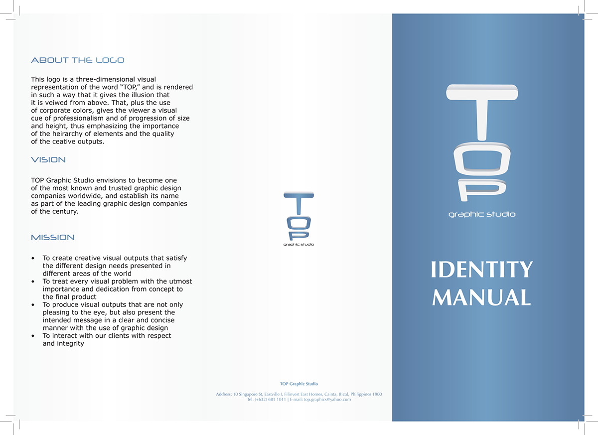 Corporate Identity brochure collateral materials design identity manual