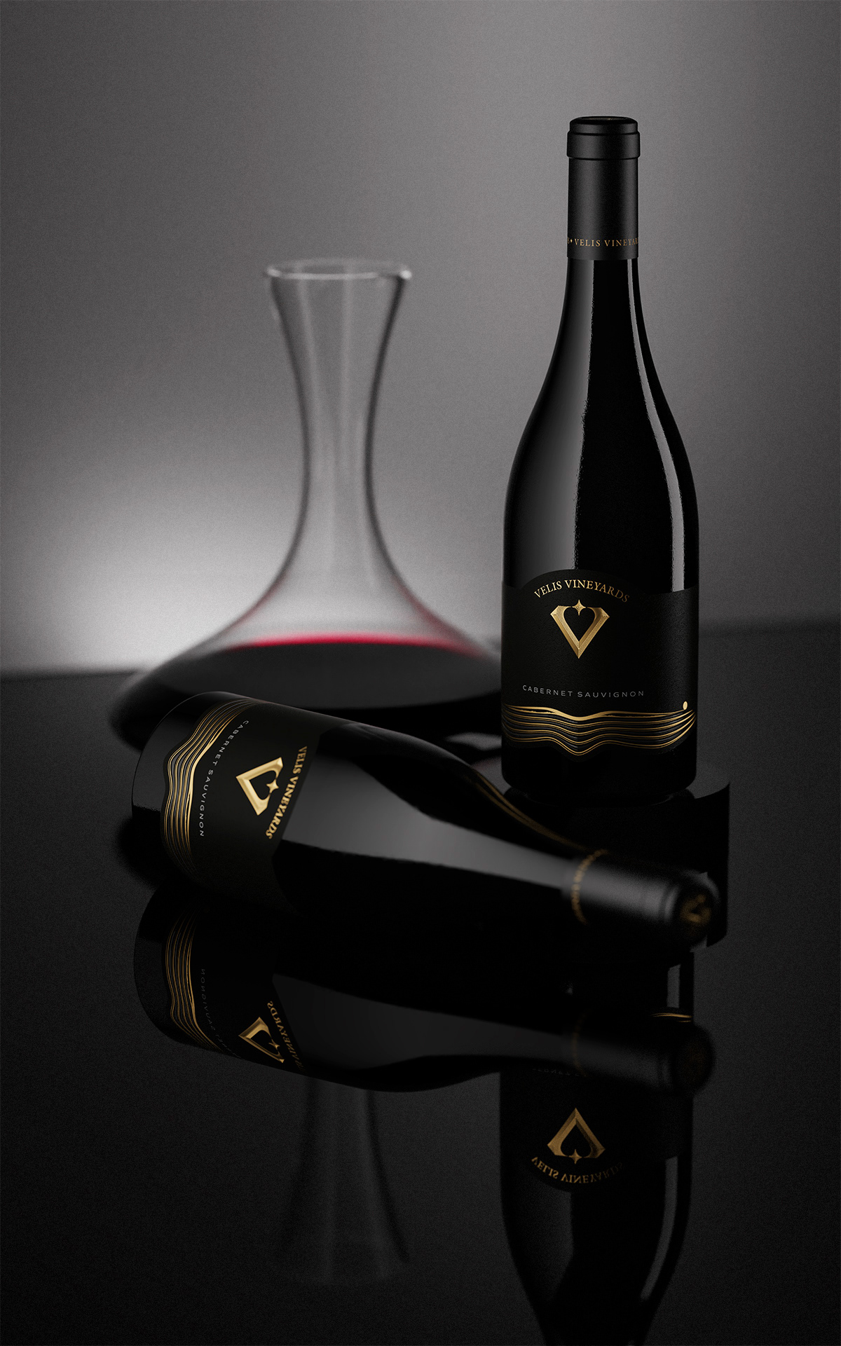 the labelmaker velis vineyards villa velis wine brand createion wine branding wine design wine label art wine label designer wine label print winery logo design