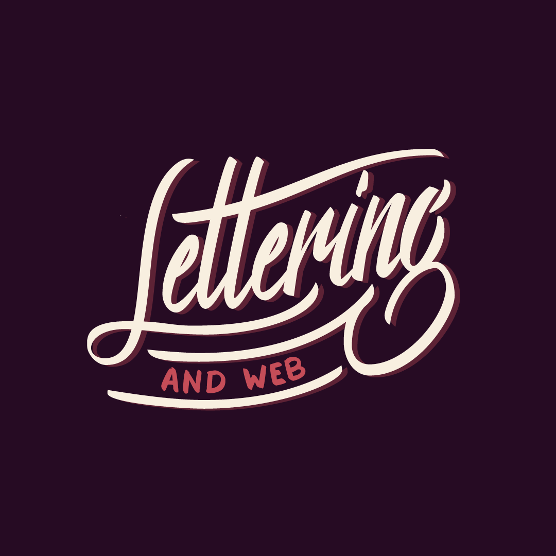 lettering Handlettering Web typography  