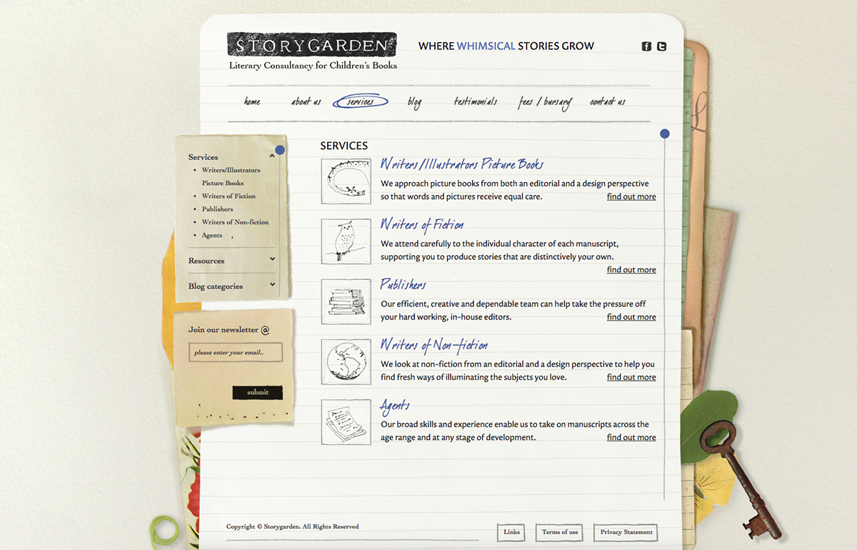 Website bespoke website story garden OMdeSIGN bespoke design Website Design London london website design