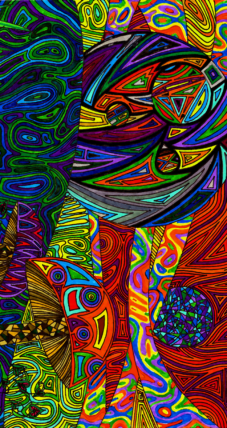 phone case Iphone 4 iphone psychedelic colorful