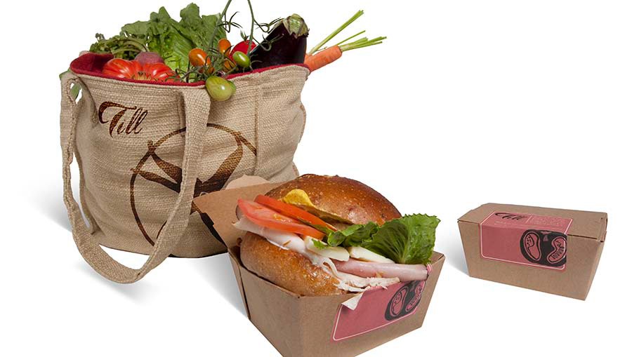 Restaurant Branding organic Packaging farm fresh Till