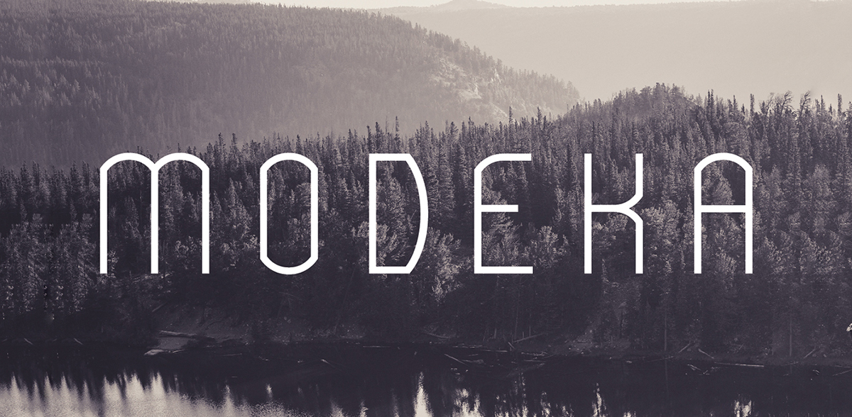 Modeka free font Typeface modern thin light