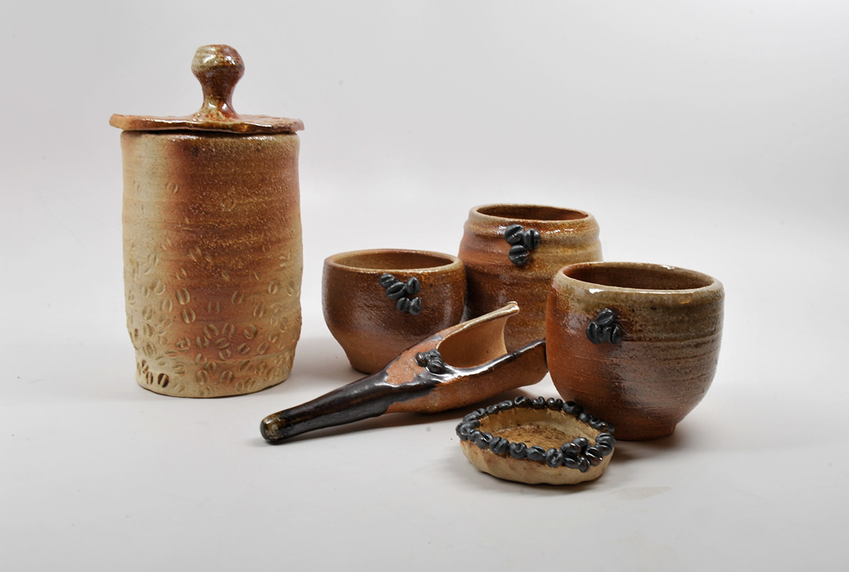 anagama ceramic ceramics  clay Coffee coffeebeans cup japan jar mindful Modelmaking woodfiring