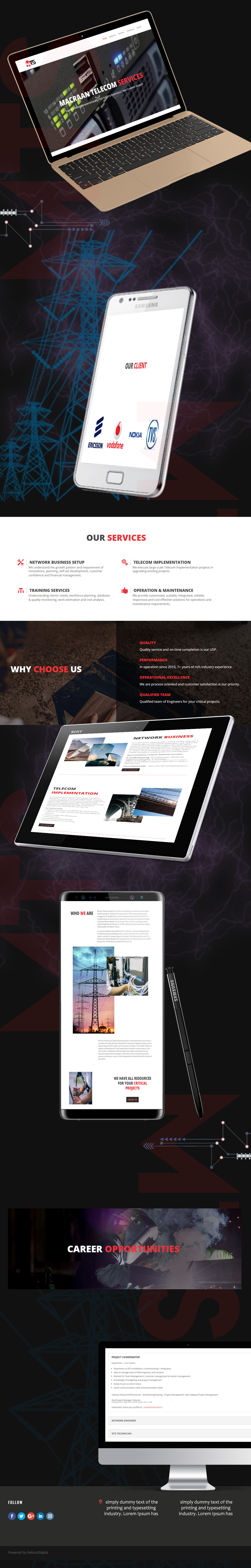Website Design graphic design  corporate website