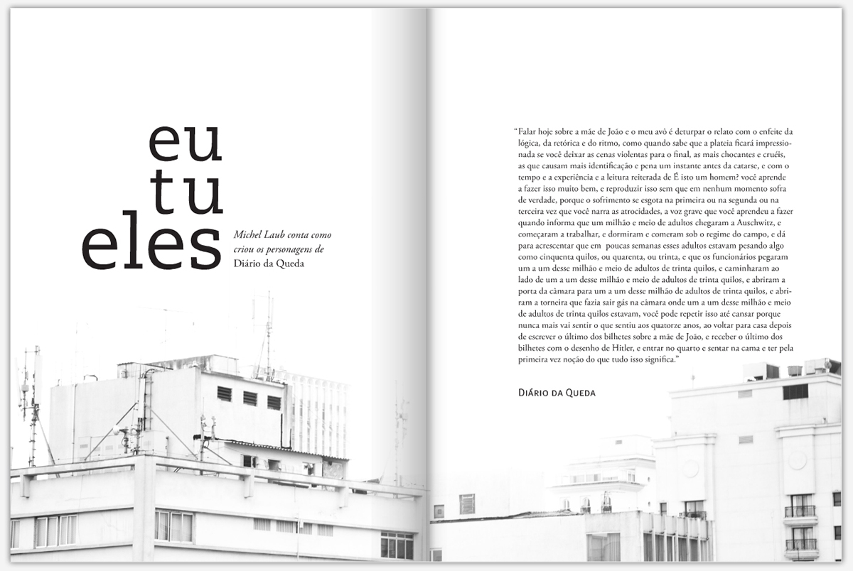 Poetry  Brazil magazine editorial graphic clean White black literature