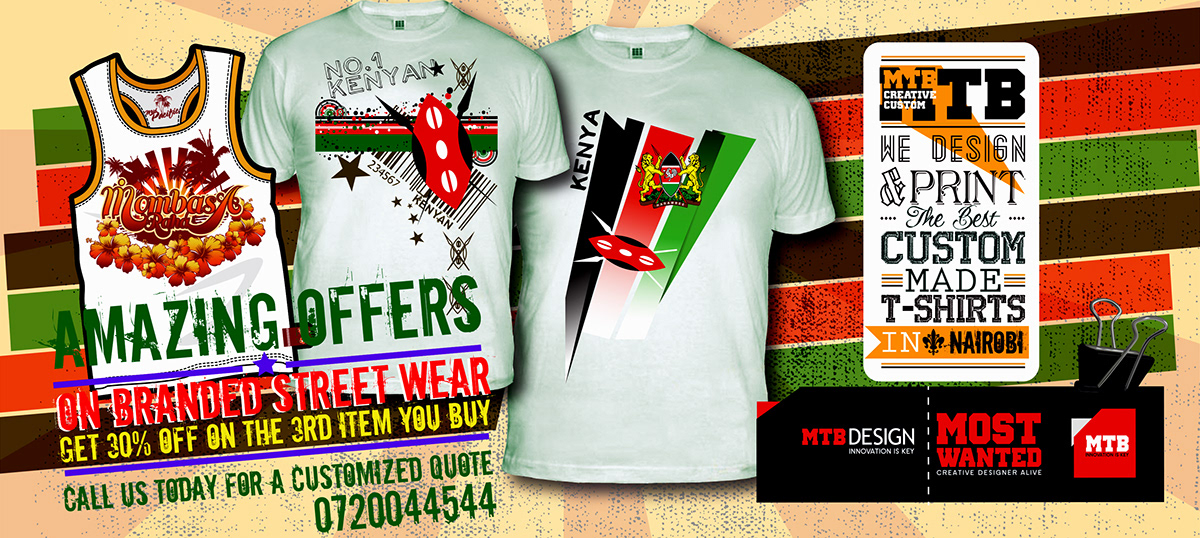 T-Shirt Design Kenyan Custom Creative Branding
