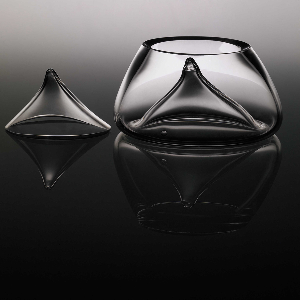 glass design art Sweets bowl