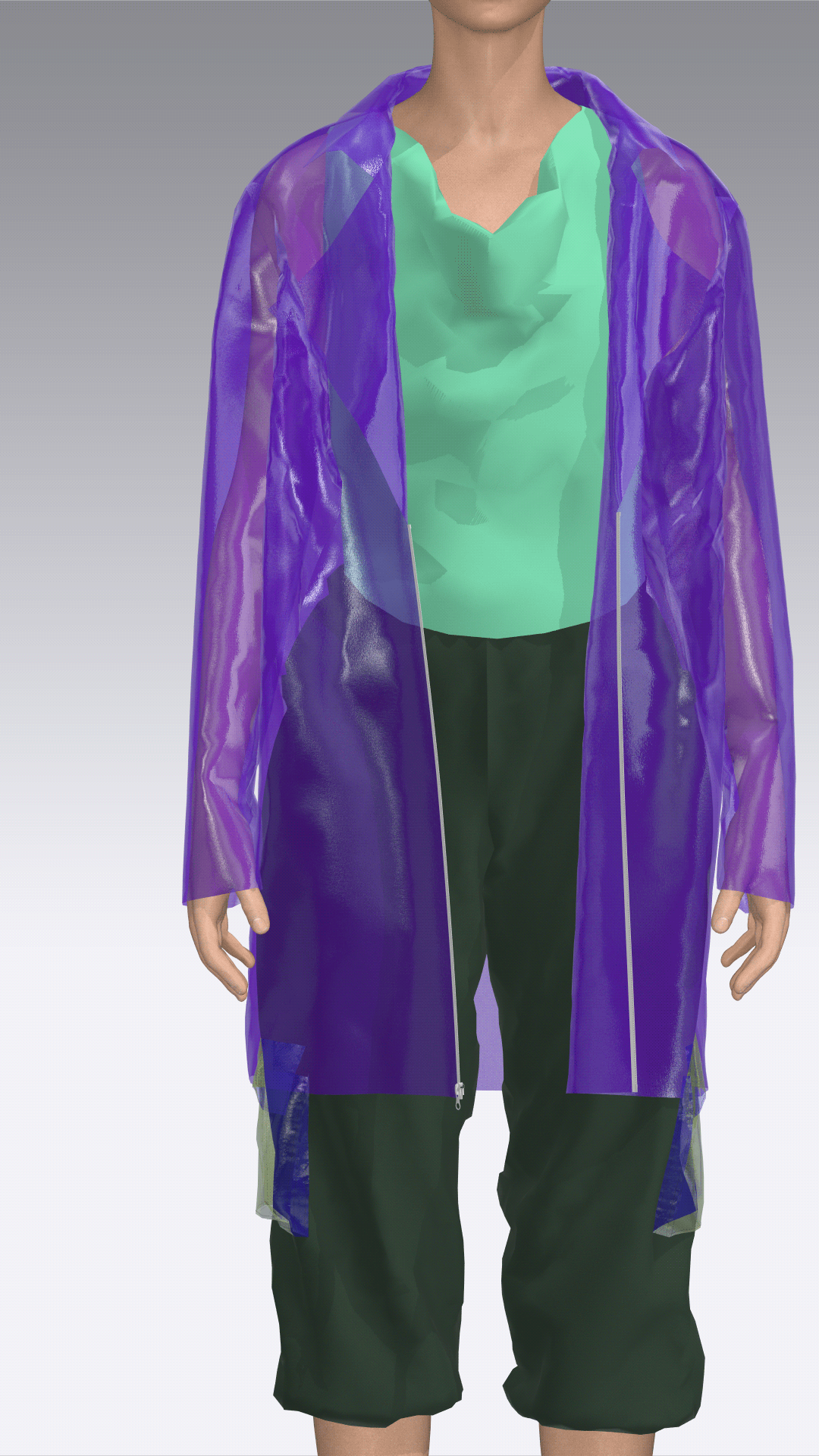 3dart 3DDesign antiutopia Browzwear Clo3d cyber futuristic marvelous designer neon plastic fabric 