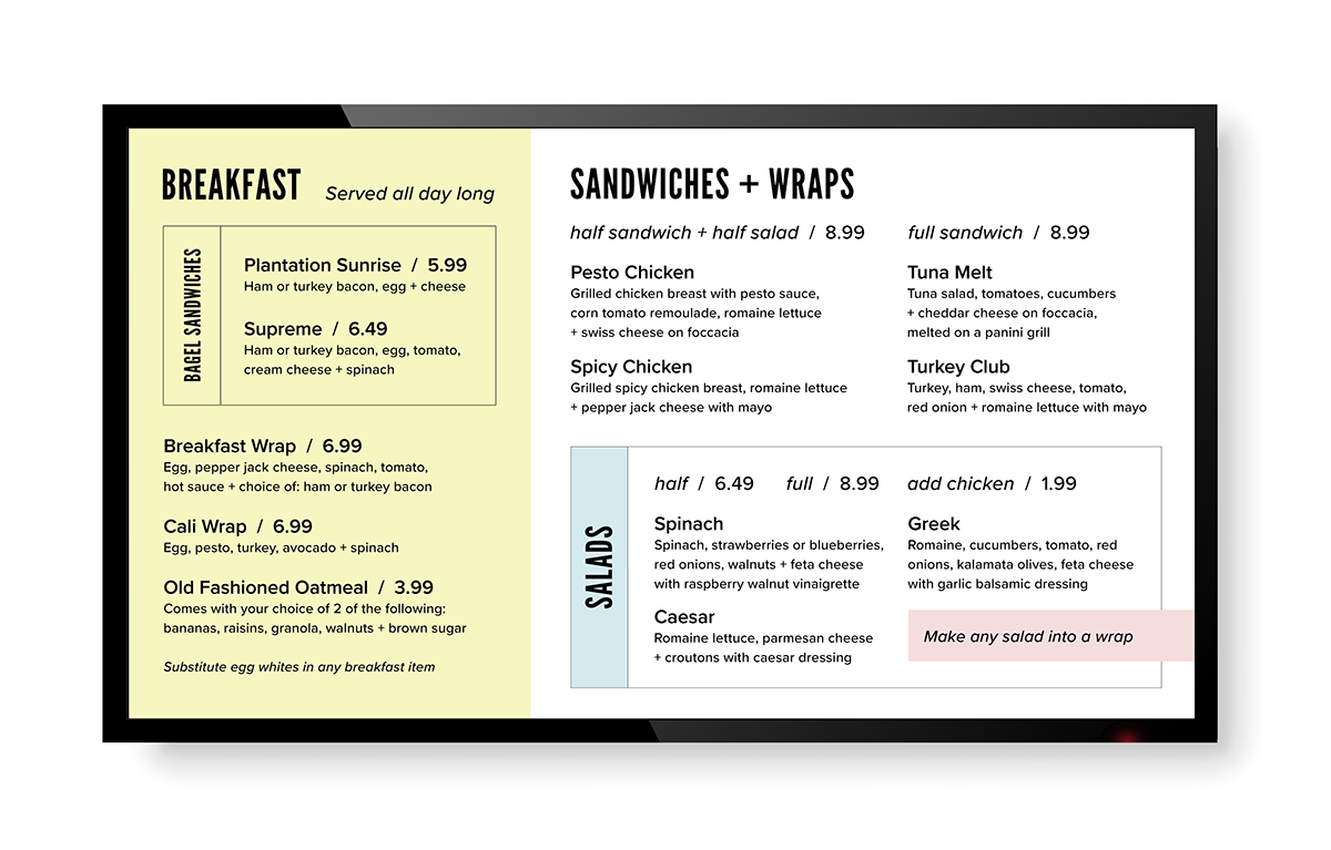 branding  menudesign menus