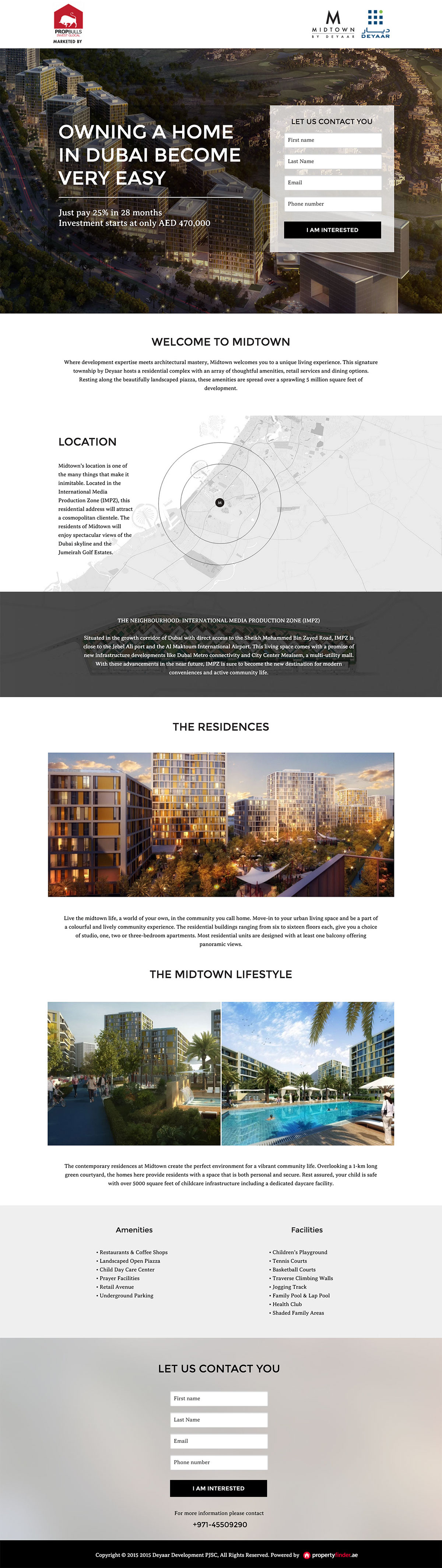 real estate development dubai webpage Website ui design Layout property