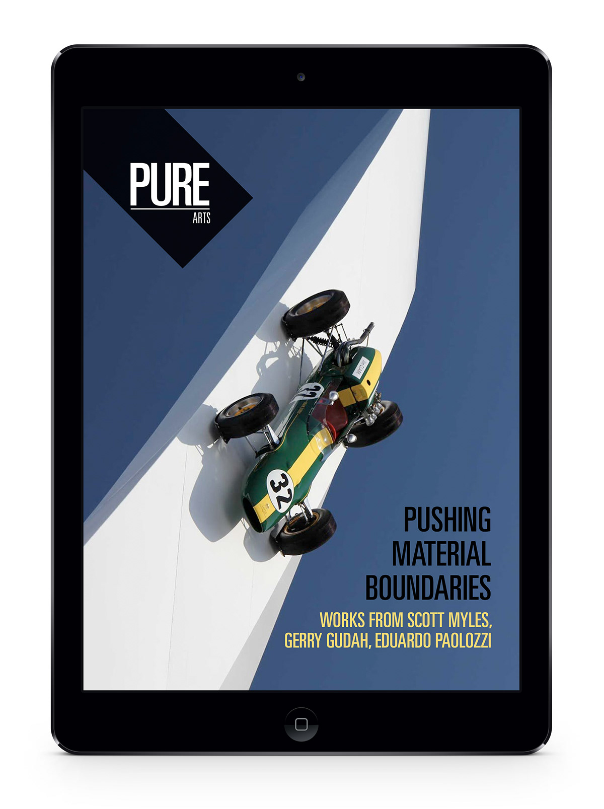 pure iPad editorial art sculpture magazine