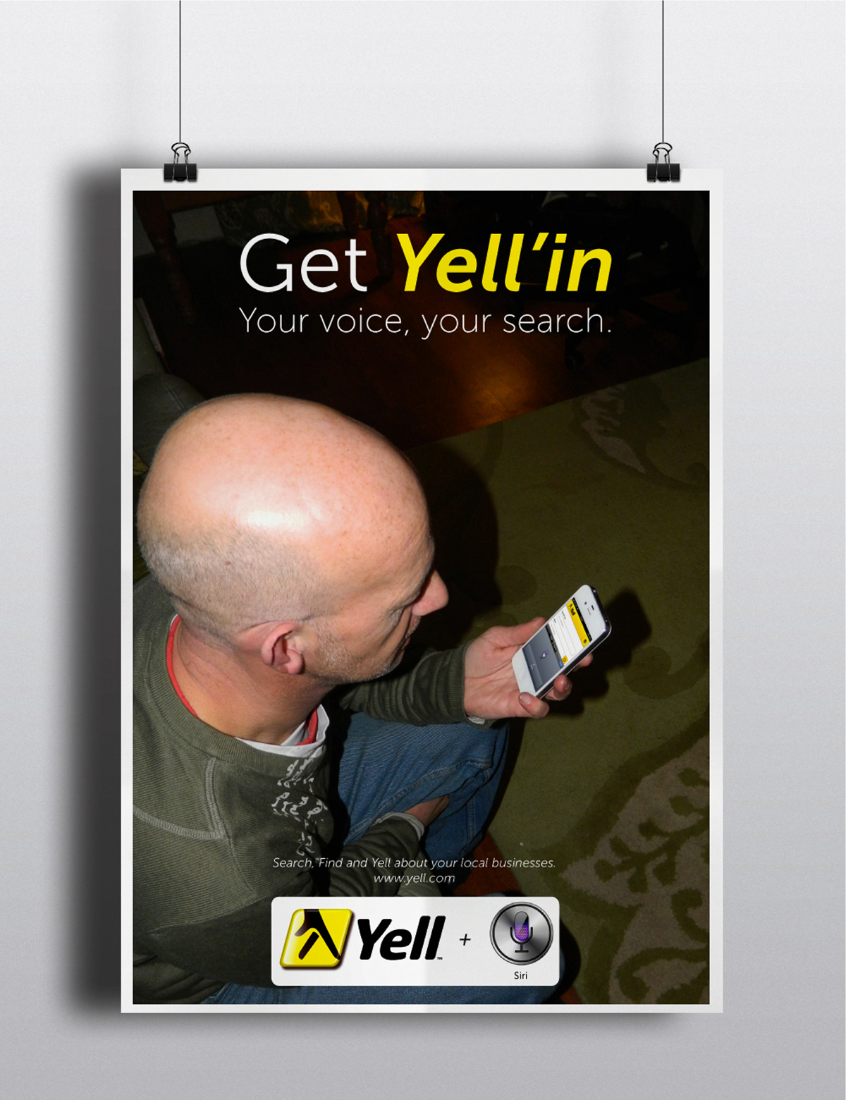 http://www.ycn.org/awards/ycn-student-awards/2012-2013/briefs/yell ycn yell Yell.com student awards Competition get yell'in Siri iphone voice search