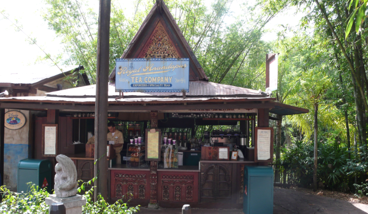 Disney's Animal Kingdom tea kiosk DVC kiosk disney vacation club In-park Branding Disney Asia