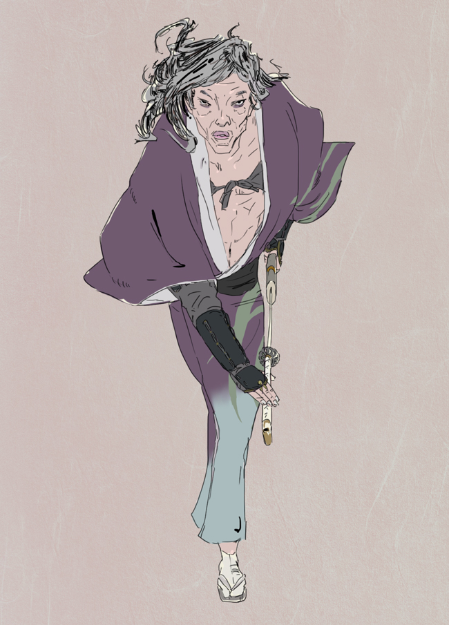 samurai Sword katana Character man kimono