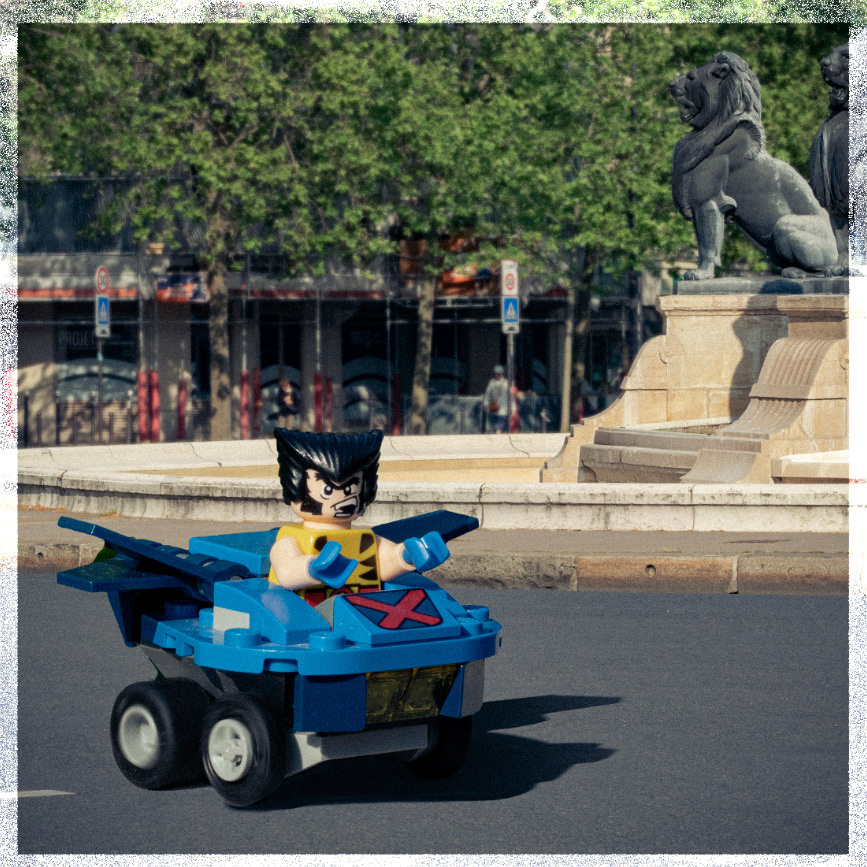 carré dc heroes LEGO photo POLAROID Serie