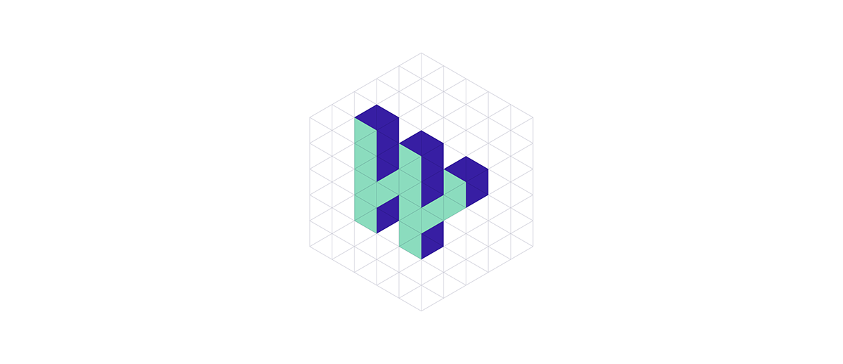 branding  generative generative logo grid hexagonal Isometric logo machine learning R package stickers