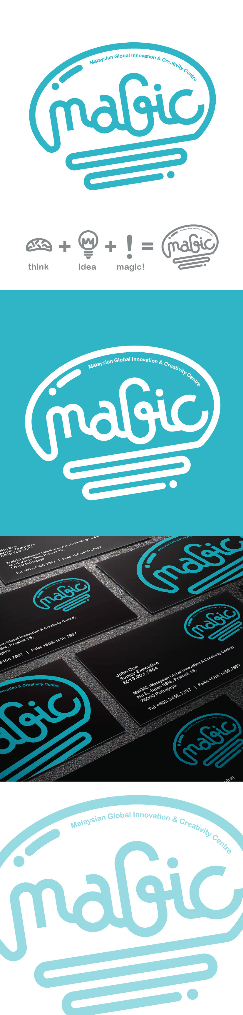 logo Magic   line creative blue malaysia sayasuka