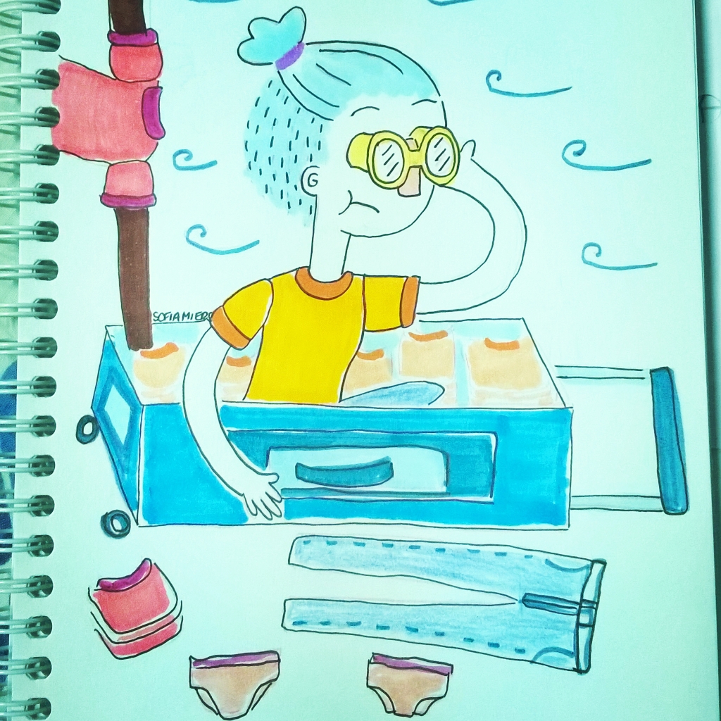 sketchbook pencil girl Character colors markers Traditional media