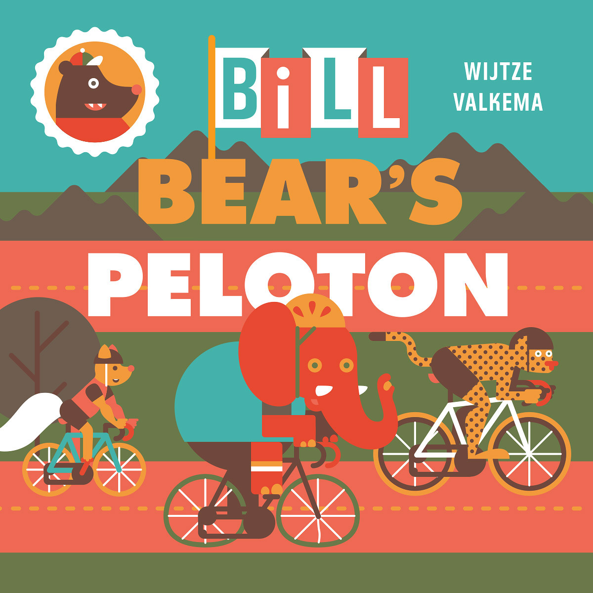 bill bear peloton Cycling Booklet book children animals elephant mouse Goose chicken squirrel ant cheetah