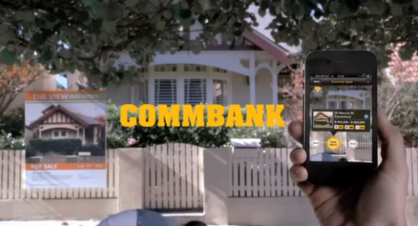 Rebrand sydney Australia Bank refresh commbank yellow type