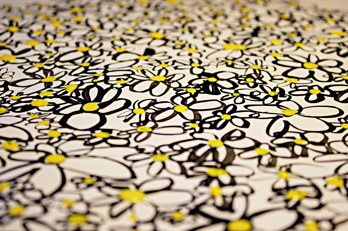 daisies pattern Flowers Exhibition  Francesco Mazzenga china