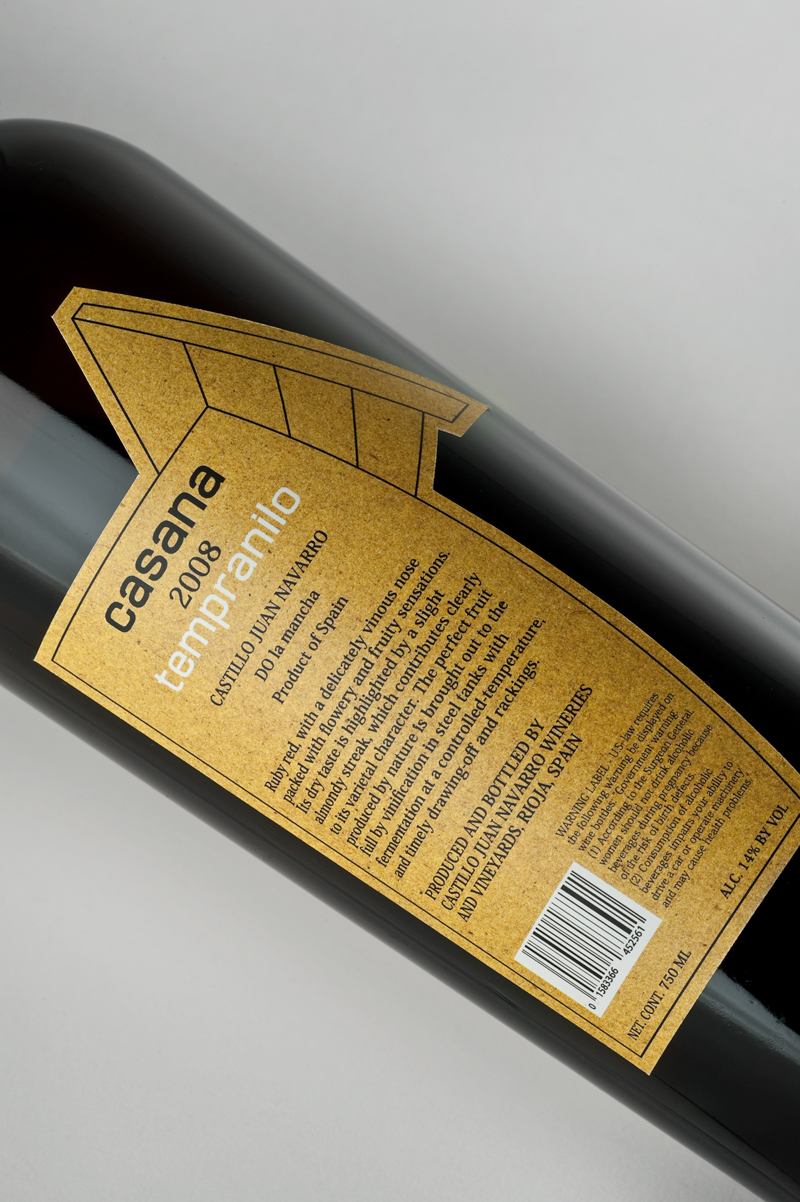 spanish wine wine label abstract face modern