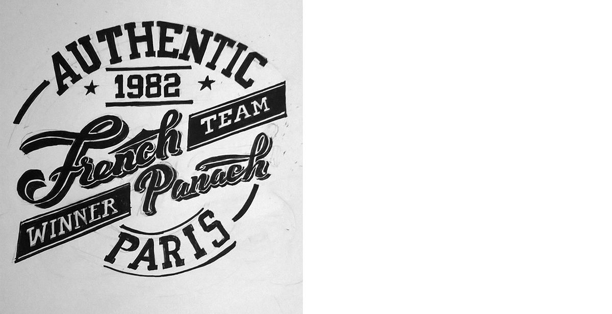 sketch lettering design type Retro Illustrative poster tshirt