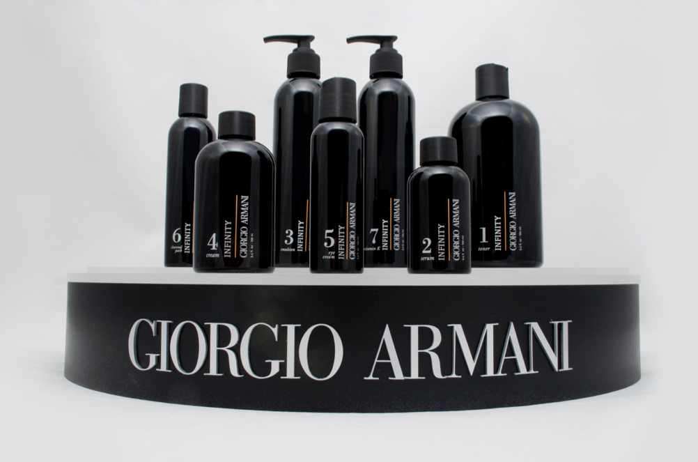 Giorgio Armani skincare line design gd Academy of art infinity creative art direction