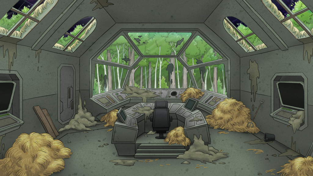 background painting regular show Cartoon Network Studios