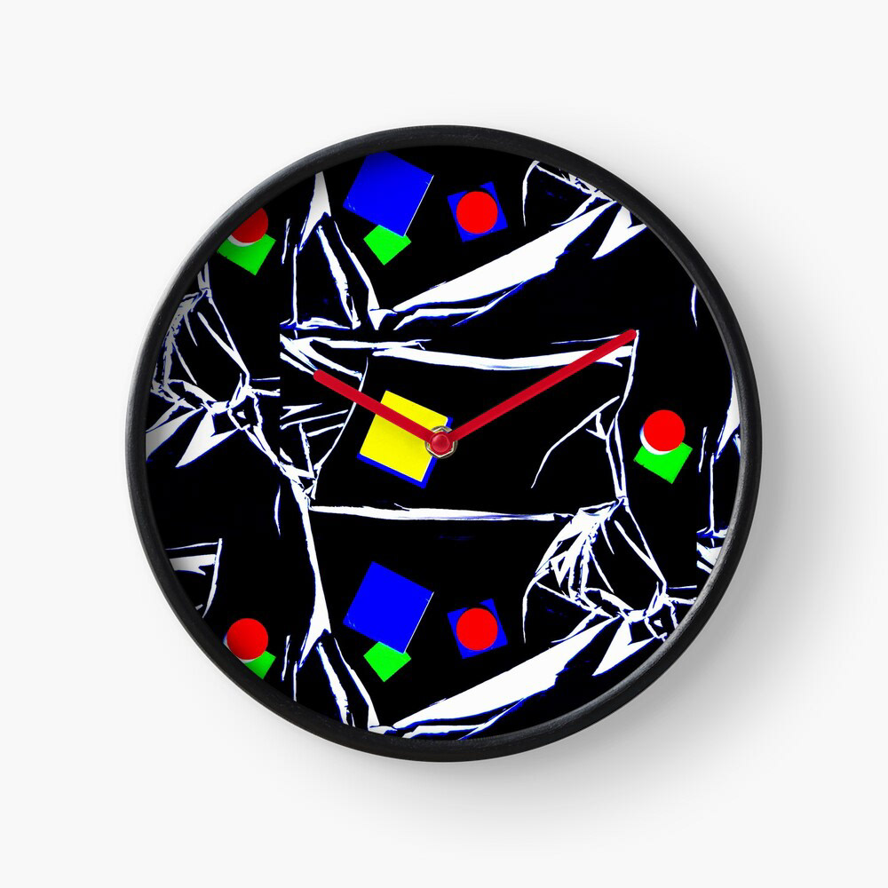 Formes Geometriques Art abstrait  multicolored noir composition abstraction arts plastiques color aléatoire Flashy