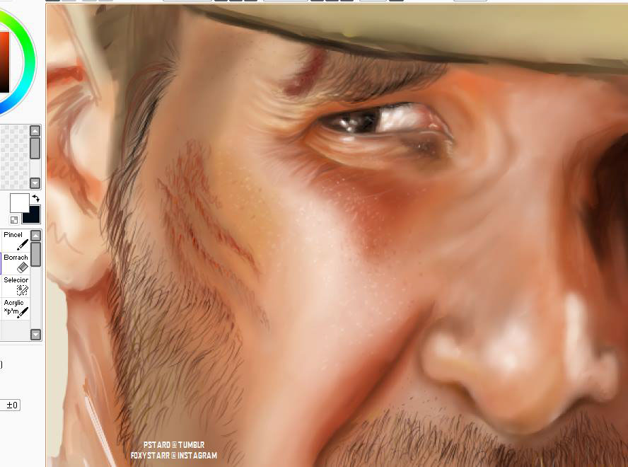 indiana jones Harrison Ford wip realistic illustration realistic