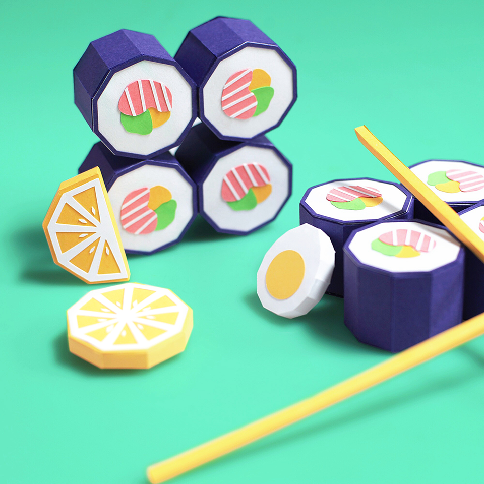motion motion graphics  paper paper craft Sushi trophy meetings Marriott