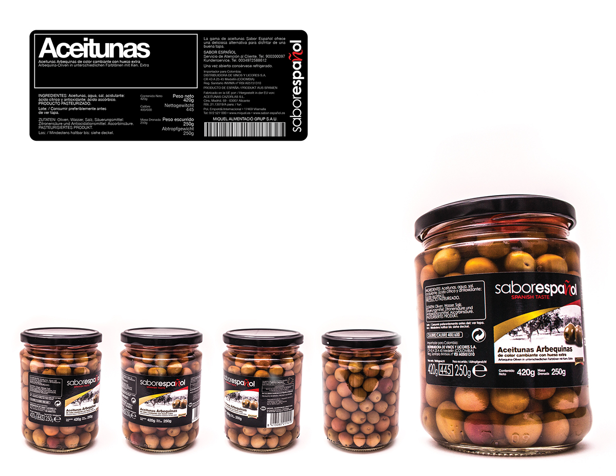 olives aceitunas package design  redesign