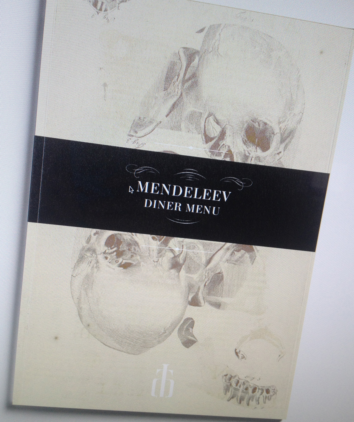 bar alcohol card book Mendeleev absent