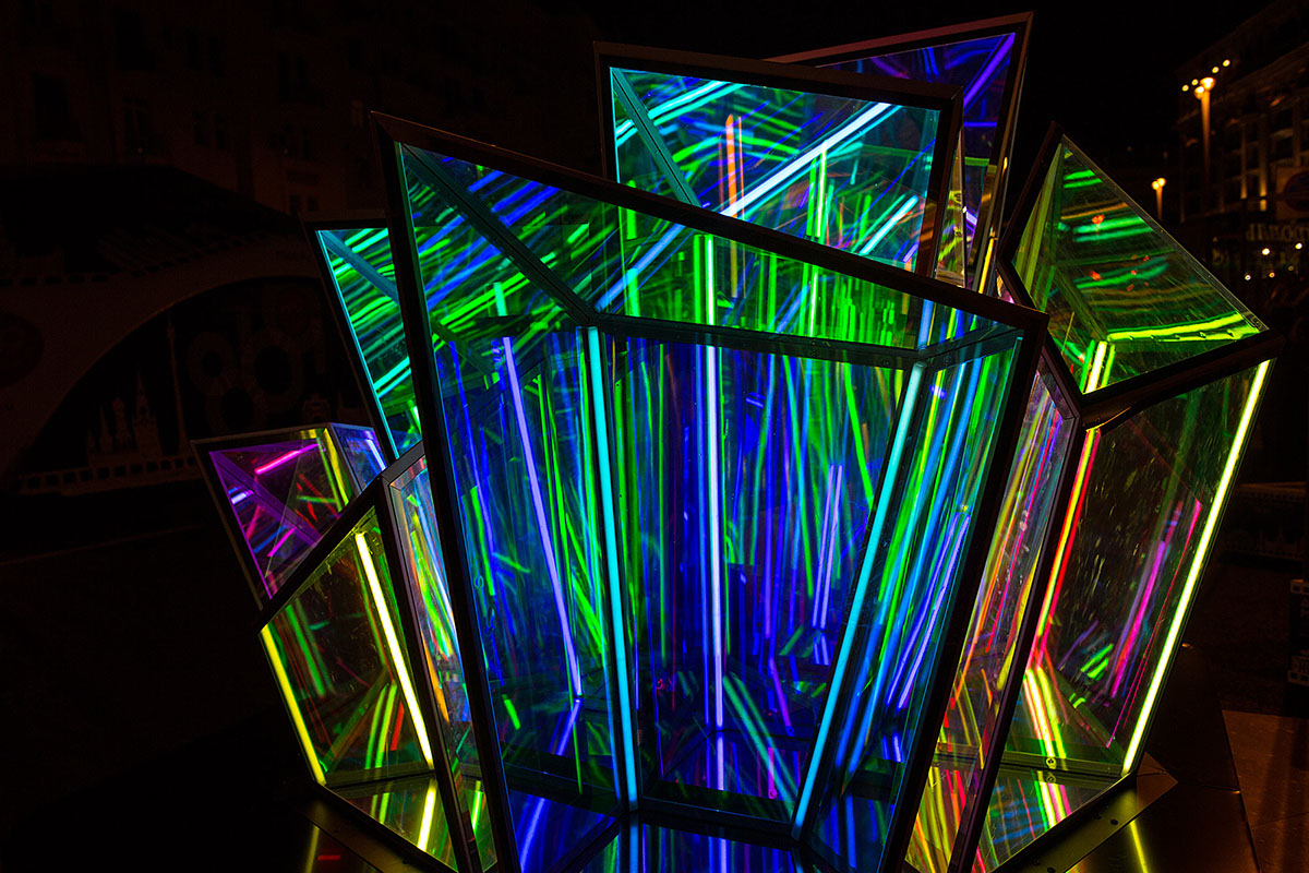 Art Installation light installation infinity mirror interactive installation sculpture
