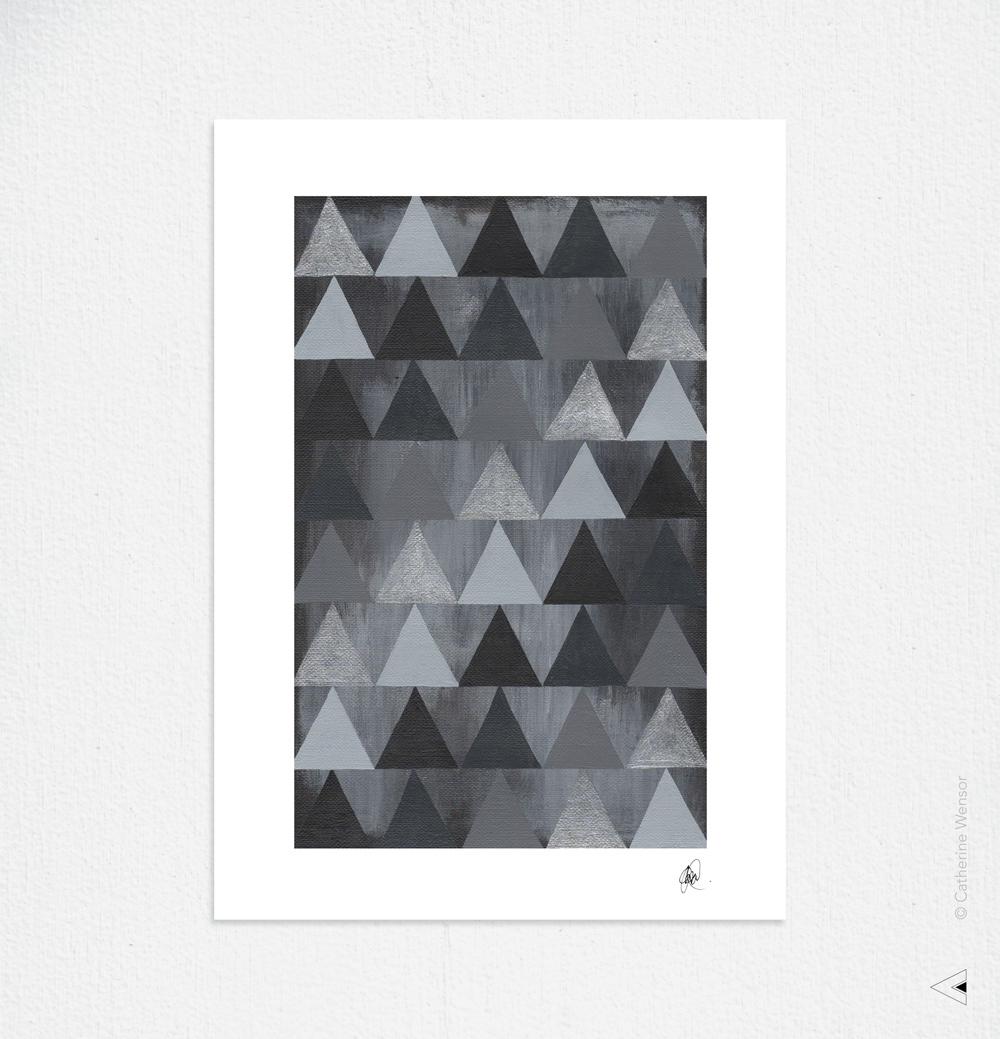 geometric abstract Paintings Triangles