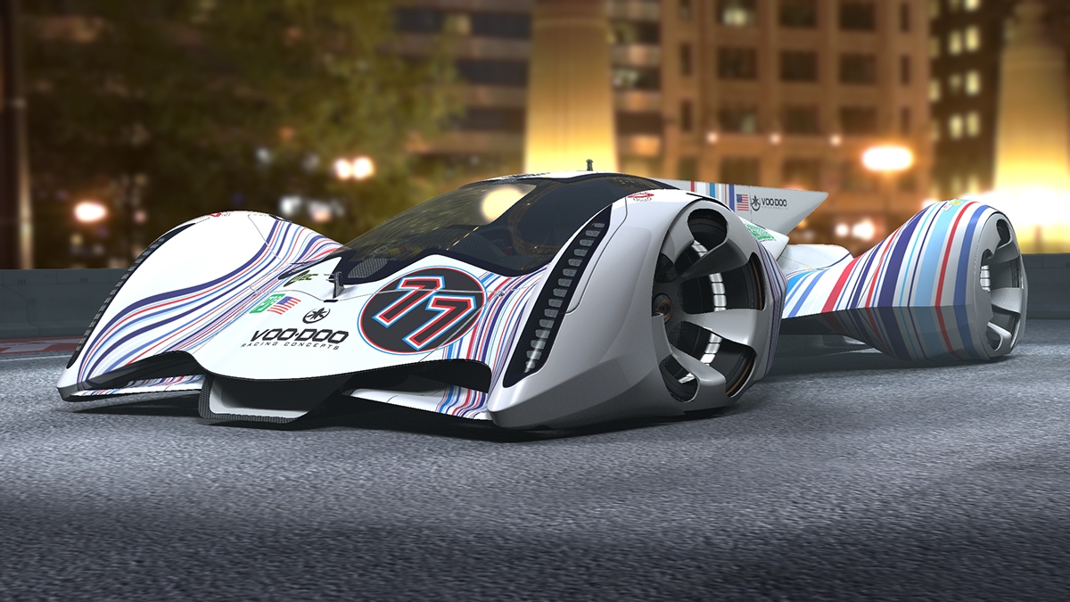 Auto concept car race electric Vehicle