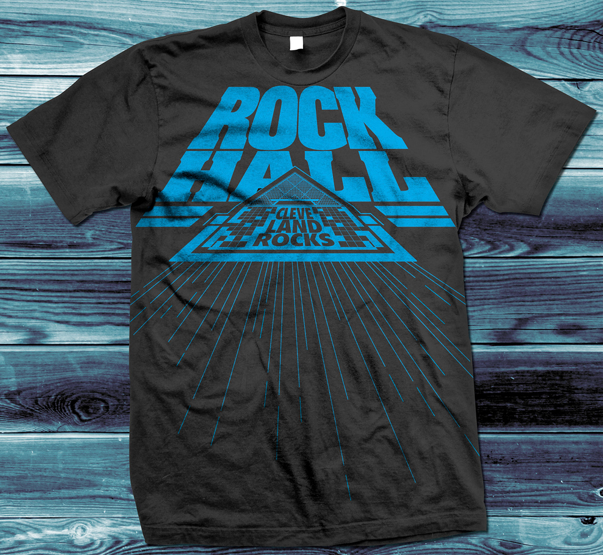 Cleveland t-shirt apparel vector Illustrator rock Roll rock n roll Rock n' Roll Clothing