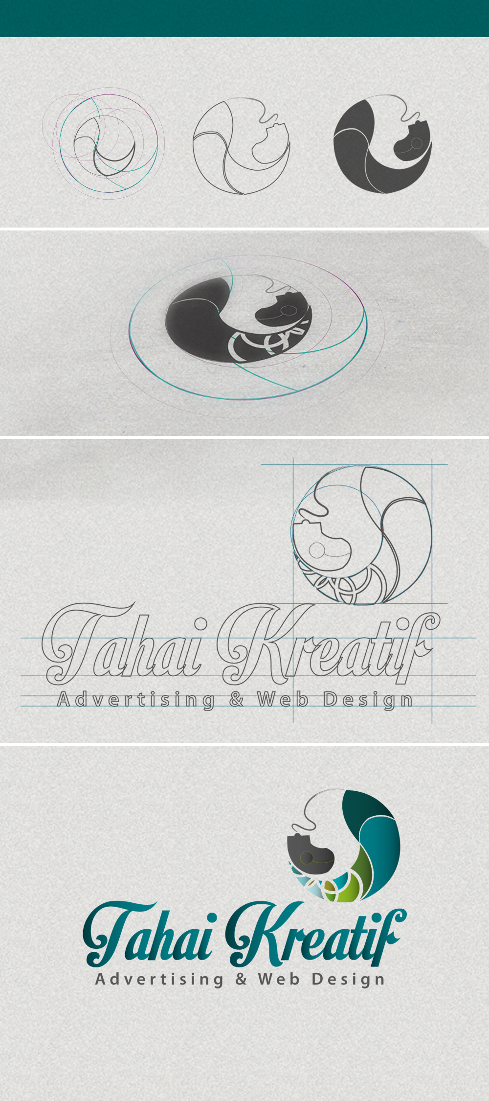 Corporate Identity logo Tahai Kreatif malaysia Borneo sarawak eirhasdesign