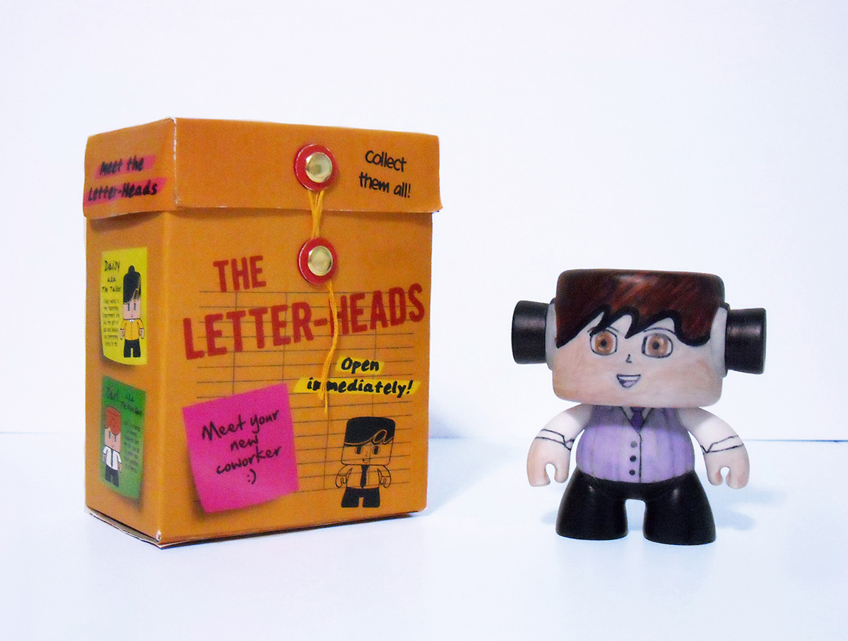 Letter-Heads office supply toy String Tie Envelopes box