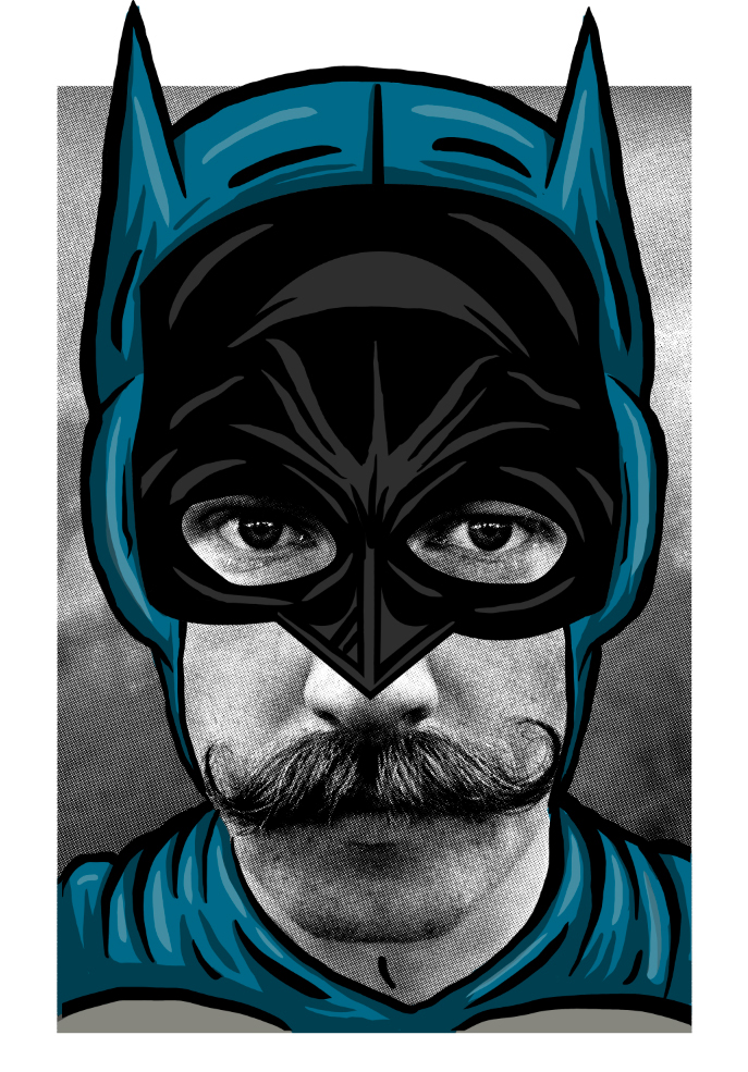batman moustach dc comic