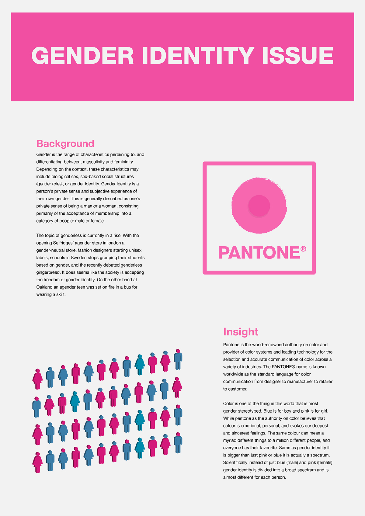 pantone Gender colour campaign