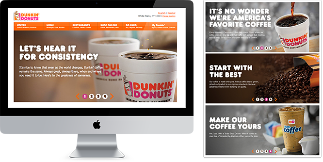Dunkin Donuts client work Coffee consistency