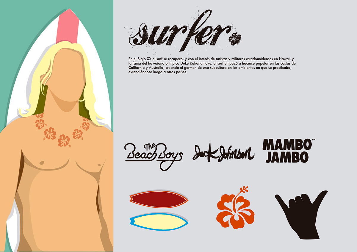 ilustracion infografia graphic design  infographic design Illustrator tribes urban tribes tribus urbanas