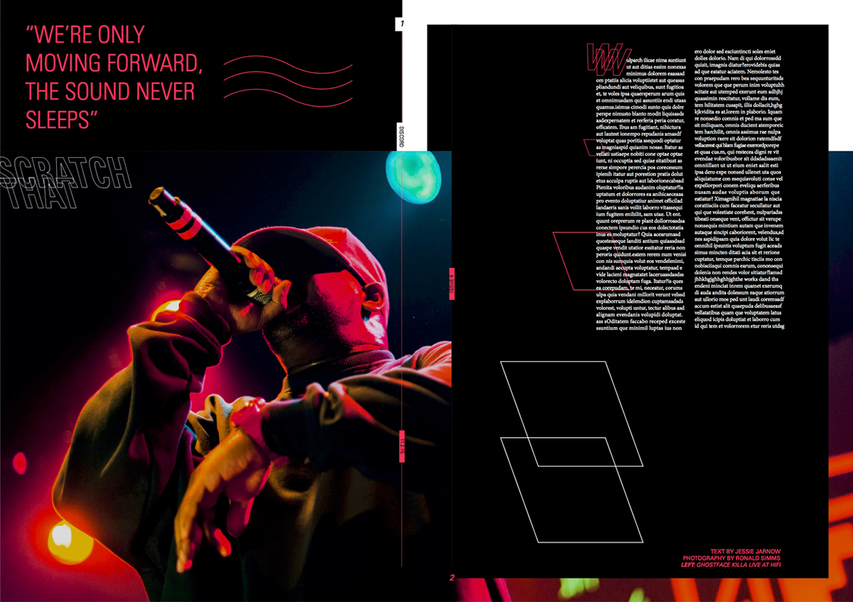 graphic design editorial typography   Layout music hiphop electronic calgary underground