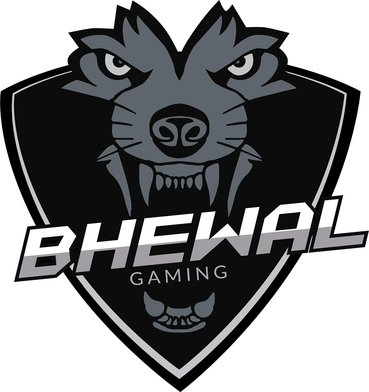 Gaming Gamer Fortnite wolves wolf bhewal design logo rawr