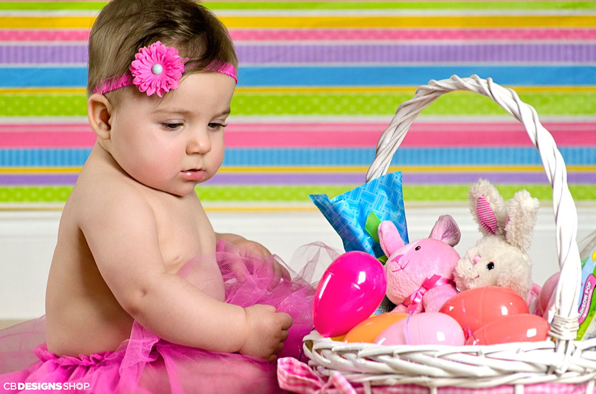 photoshoot baby newborn photo Easter studio