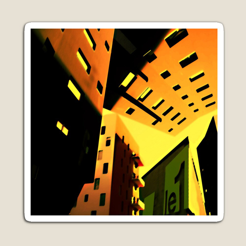 Ombre et lumière Photography  photomontage surrealism digital illustration abstract immeuble architecture jaune Lumineux