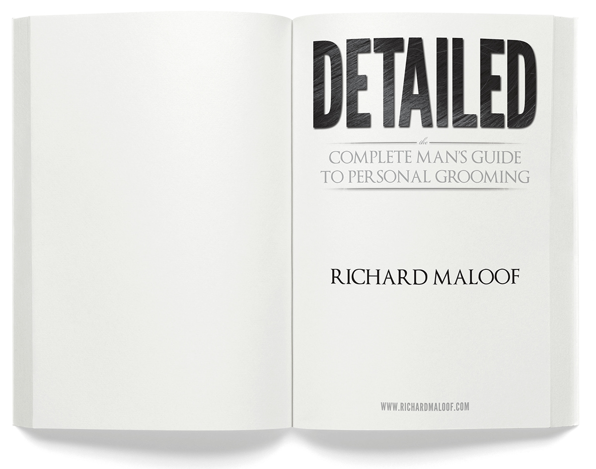 detailed maloof book cover Interior Guide groom man book design Book Layout